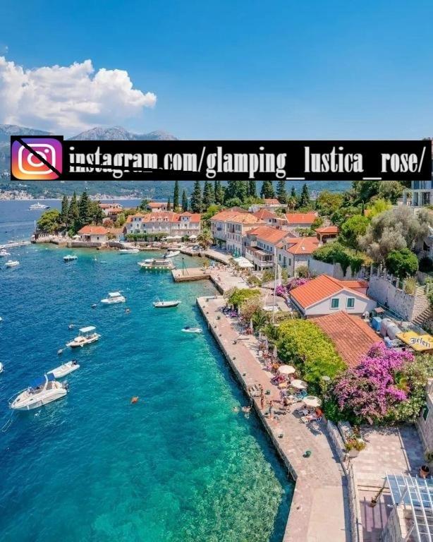 Glamping Peninsula Lustica Rose Villa Tivat Exterior photo